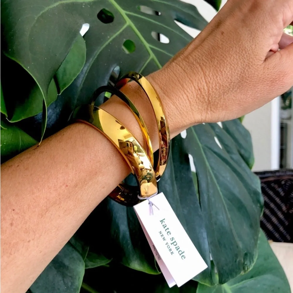 KATE SPADE Bracelets set of 3 Gold - Picture 15 of 17